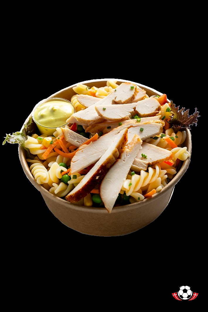 Pastasalat med kylling